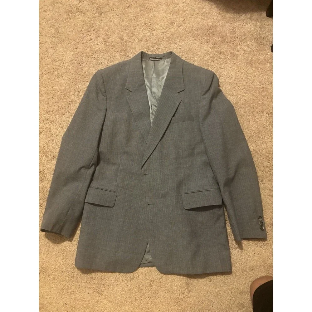 Andhurst Gray Suit Jacket Used 42L Made In Romania